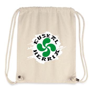 Croix Basque - Lauburu - Sac à cordon recyclé Stanley/Stella - blanc naturel - Devant