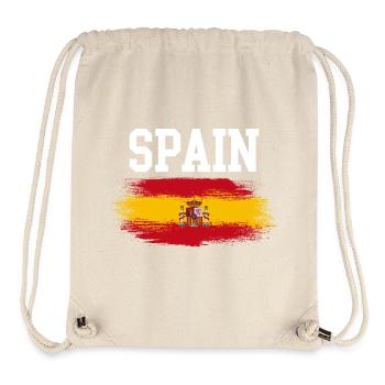 Spain Flag Brush Streaks - Stanley/Stella Recycled Gym Bag - natural - Front