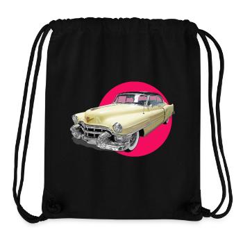 youngtimer auto liebe cadi chevy retro car oldtime - Stanley/Stella recycelter Gym Bag - Schwarz - Vorne