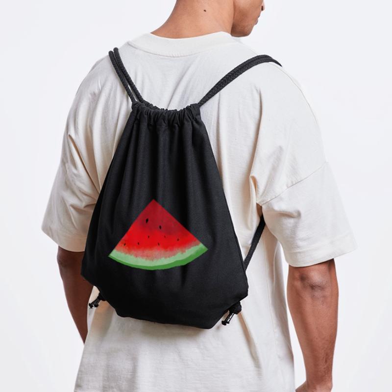 Pastèques aquarelle Sac à cordon recyclé Stanley/Stella
