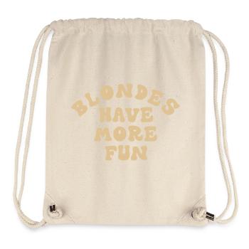 Blonde Blondinen Zitat - Stanley/Stella recycelter Gym Bag - Naturweiß - Vorne