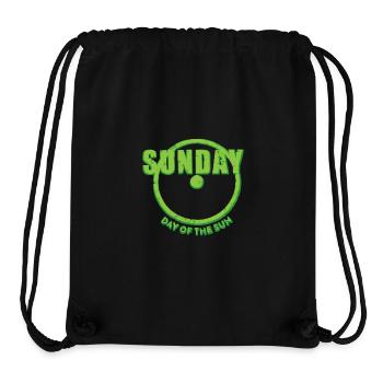 Sunday Sunday Weekdays Day Sun green used look - Stanley/Stella Recycled Gym Bag - black - Front