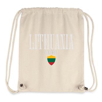 Litauische Flagge, litauischer Stolz - Stanley/Stella recycelter Gym Bag - Naturweiß - Vorne