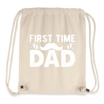 Werdender Papa Werdender Vater - Stanley/Stella recycelter Gym Bag - Naturweiß - Vorne