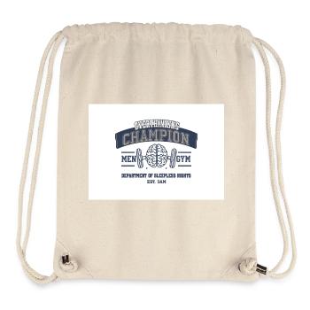Overthinking Champion Fitnesswitz - Stanley/Stella recycelter Gym Bag - Naturweiß - Vorne