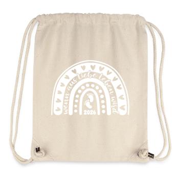 When Love Becomes Life - Baby 2026 - Stanley/Stella Recycled Gym Bag - natural - Front