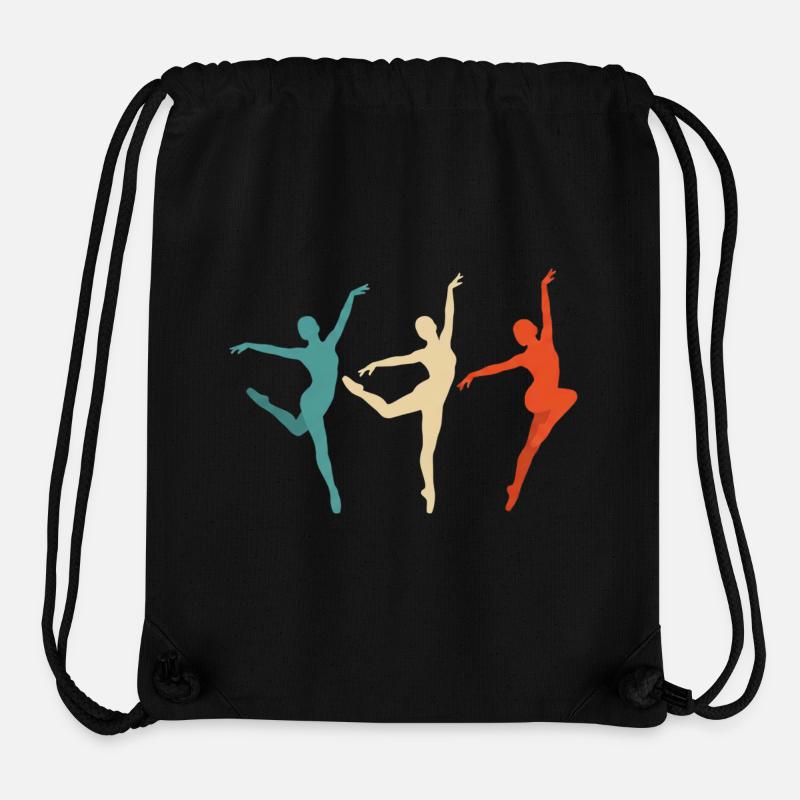 Silhouettes de danse en swing tricolore - Sac à cordon recyclé Stanley/Stella - noir