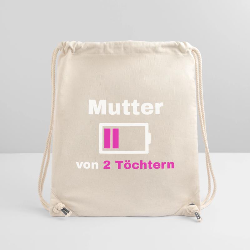 Mutter Tochter Spruch Stolz Mama 2 Kinder Geschenk Stanley/Stella recycelter Gym Bag