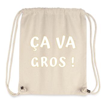 ÇA va gros ! - Sac à cordon recyclé Stanley/Stella - blanc naturel - Devant