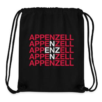 APPENZELL Schweiz Suisse Switzerland Flag - Stanley/Stella Recycled Gym Bag - black - Front
