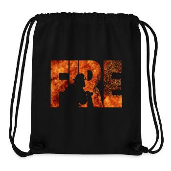 Firefighter - Stanley/Stella Recycled Gym Bag - black - Front