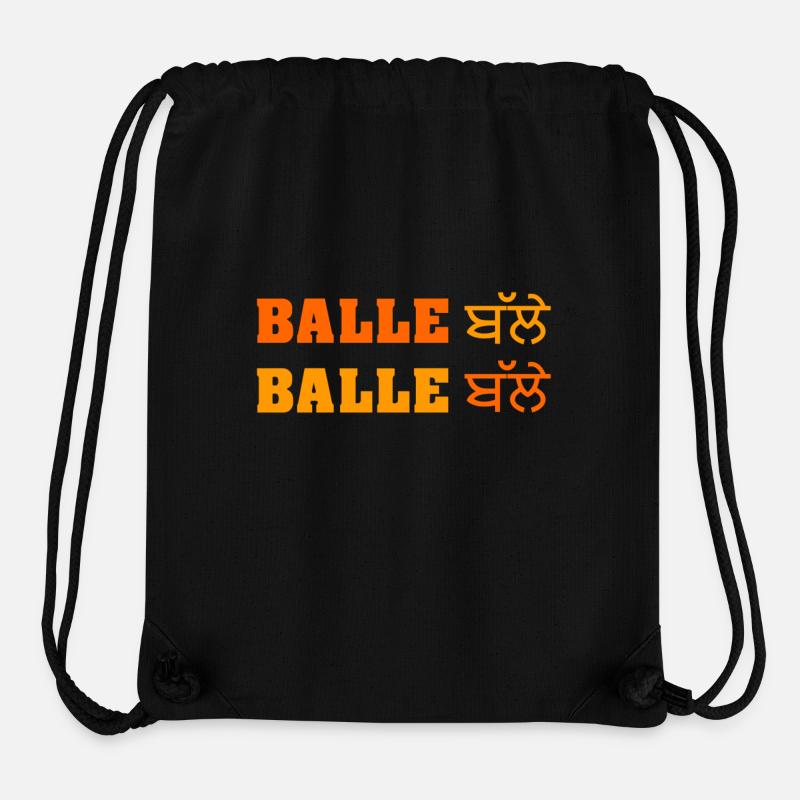 BALLE BALLE - Sac à cordon recyclé Stanley/Stella - noir