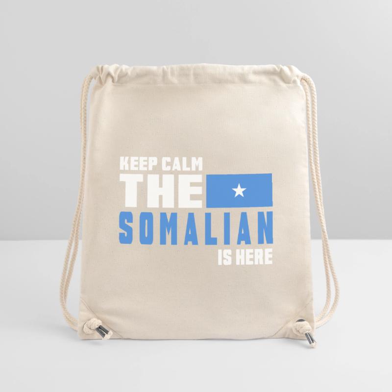 drapeau de la Somalie Keep Calm Sac à cordon recyclé Stanley/Stella