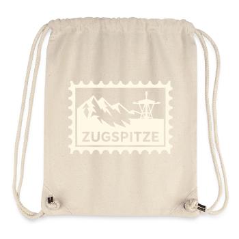 Mountain peak with cable car design - Stanley/Stella Recycled Gym Bag - natural - Front