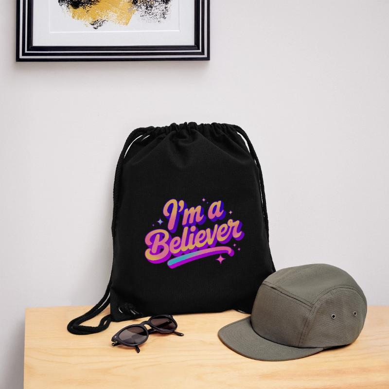 Ich bin ein Gläubiger Glaube Disco Party Design Stanley/Stella recycelter Gym Bag