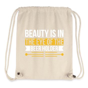 Beauty Beer Holder - Stanley/Stella recycelter Gym Bag - Naturweiß - Vorne