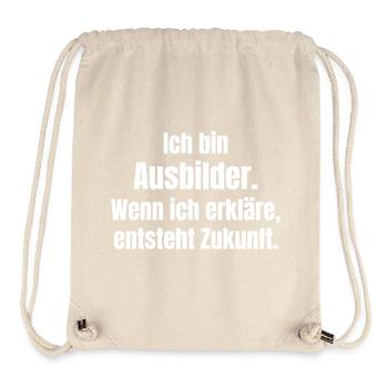 Ausbilder: Zukunft durch Erklärung - Stanley/Stella recycelter Gym Bag - Naturweiß - Vorne