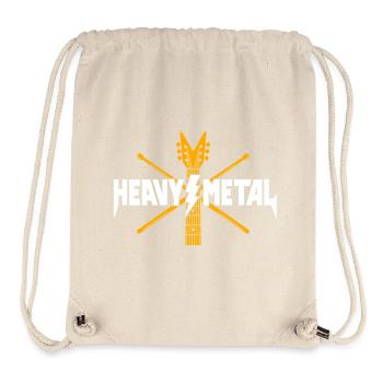 Heavy-Metal-Gitarrenlogo - Stanley/Stella recycelter Gym Bag - Naturweiß - Vorne