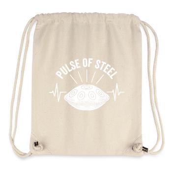Pulse Of Steel Handpan - Sac à cordon recyclé Stanley/Stella - blanc naturel - Devant