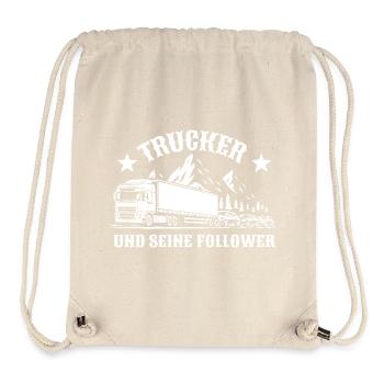 Trucker und seine Follower - LKW - Stau - Stanley/Stella recycelter Gym Bag - Naturweiß - Vorne