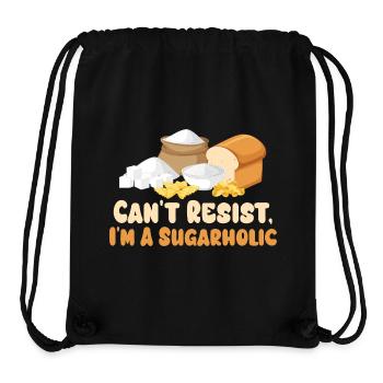 Sugarholic Küchen-Grafik-Tee - Stanley/Stella recycelter Gym Bag - Schwarz - Vorne