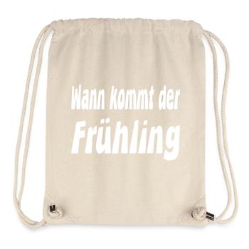 Frühling - Stanley/Stella recycelter Gym Bag - Naturweiß - Vorne