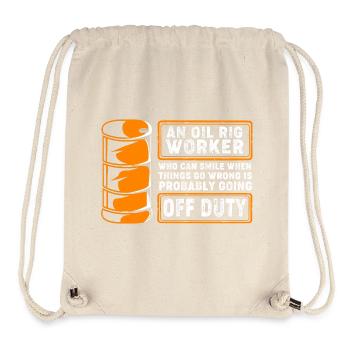 Bohrinsel Ölfeld - Stanley/Stella recycelter Gym Bag - Naturweiß - Vorne