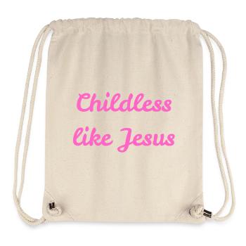Childless like Jesus - Stanley/Stella Recycled Gym Bag - natural - Front