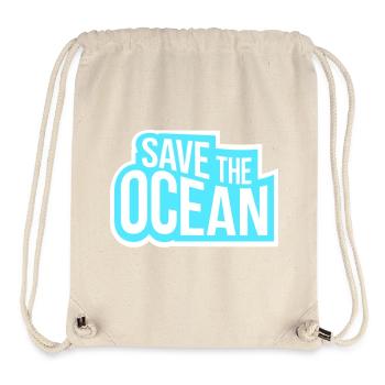 Save The Ocean Ocean Activism Environment Statement - Stanley/Stella Recycled Gym Bag - natural - Front