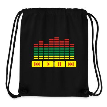 Equalizer DJ music player - Stanley/Stella Recycled Gym Bag - black - Front
