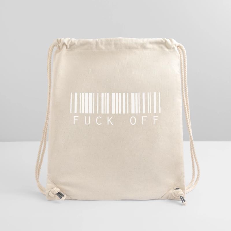 Barcode Strichcode Verzieh´ Dich Spruch Stanley/Stella recycelter Gym Bag