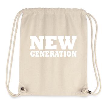 New generation - Sac à cordon recyclé Stanley/Stella - blanc naturel - Devant