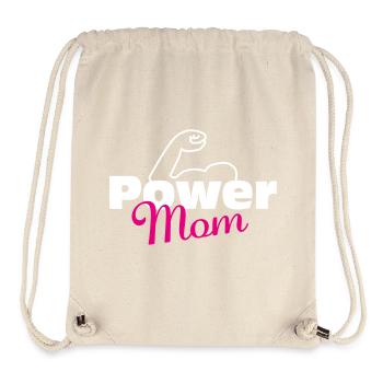 Power Mom white-pink - Stanley/Stella Recycled Gym Bag - natural - Front