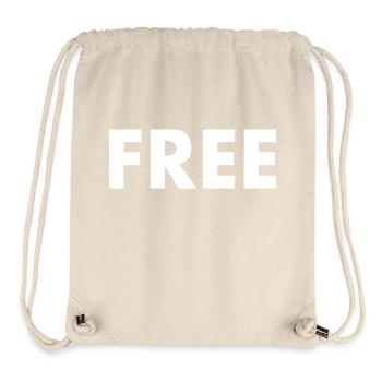 Free - Sac à cordon recyclé Stanley/Stella - blanc naturel - Devant