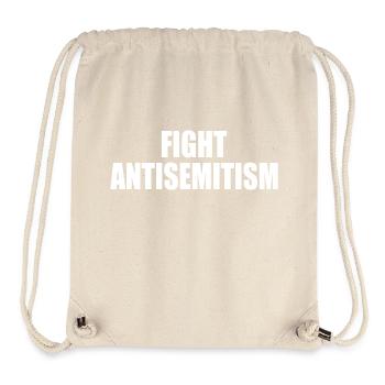 fight antisemitism - Sac à cordon recyclé Stanley/Stella - blanc naturel - Devant