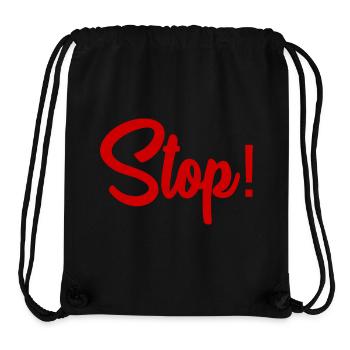 STOP. HUMOR. MESSAGE. QUOTATION. PANEL. DAD - Stanley/Stella Recycled Gym Bag - black - Front