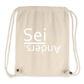 Sei anders - Stanley/Stella recycelter Gym Bag - Naturweiß - Vorne