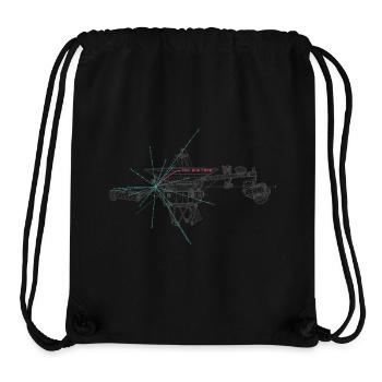 Voyager Pulsarkarte Goldene Schallplatte Raumsonde - Stanley/Stella recycelter Gym Bag - Schwarz - Vorne