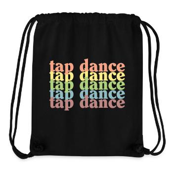 Tap Dance Pastel Grid - Stanley/Stella Recycled Gym Bag - black - Front
