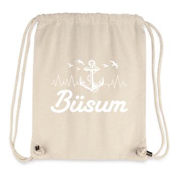 Nordsee Urlaub BÜSUM Wattenmeer Lustiges - Stanley/Stella recycelter Gym Bag - Naturweiß - Vorne