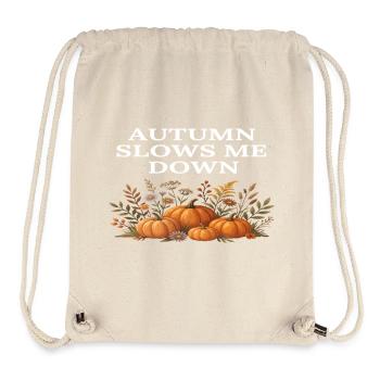 Autumn Slows Me Down Pumpkin Bloom Cottagecore - Stanley/Stella Recycled Gym Bag - natural - Front