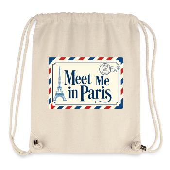 Affiche Meet Me in Paris - Sac à cordon recyclé Stanley/Stella - blanc naturel - Devant