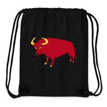 Taureau Basque - Sac à cordon recyclé Stanley/Stella - noir - Devant