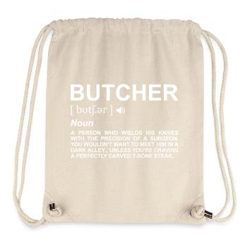 Définition de boucher - Sac à cordon recyclé Stanley/Stella - blanc naturel - Devant