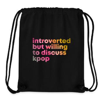 K Pop  - Stanley/Stella Recycled Gym Bag - black - Front