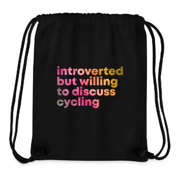 Radfahrer - Stanley/Stella recycelter Gym Bag - Schwarz - Vorne