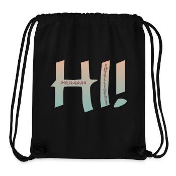HALLO MENSCHLICHE INTELLIGENZ - Stanley/Stella recycelter Gym Bag - Schwarz - Vorne