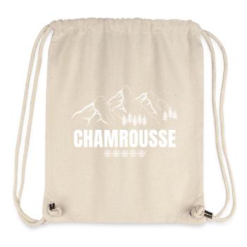 Chamrousse, station de ski, domaine skiable - Sac à cordon recyclé Stanley/Stella - blanc naturel - Devant