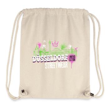 Dusseldorf Skyline City Germany Graffiti - Stanley/Stella Recycled Gym Bag - natural - Front