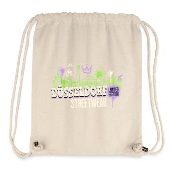 Dusseldorf Skyline City Germany Graffiti - Stanley/Stella Recycled Gym Bag - natural - Front